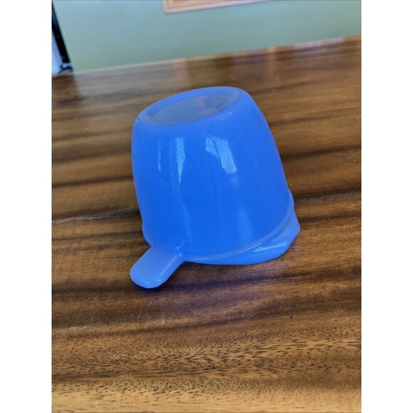 Vintage Delphite Blue Milk Glass 1 Cup Measuring Tab Handle - Picture 12 of 13